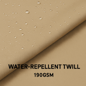 Water-Repellent TC Twill Fabric– 190gsm