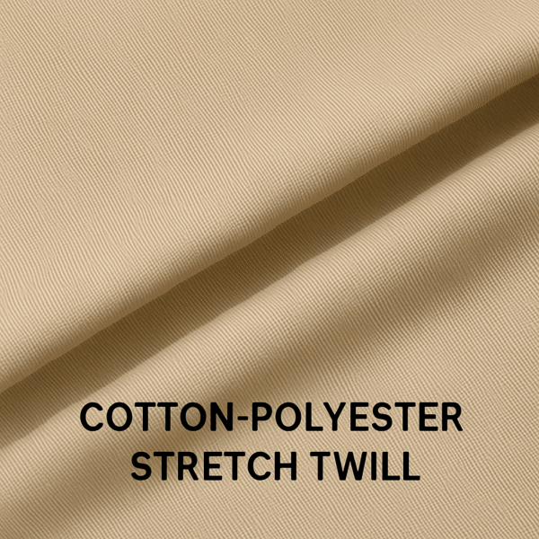 Stretch Cotton Twill Fabric (97% Cotton / 3% Spandex) - Image 3