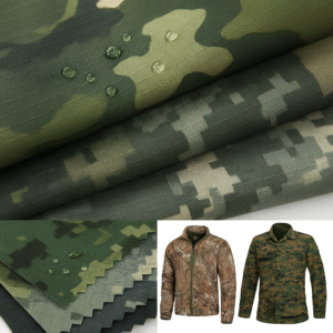 T/C Printed Ripstop Fabric – Camo Pattern190gsm
