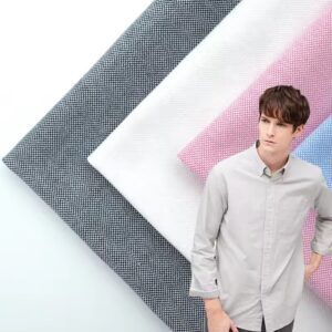 Stretch Oxford Shirting Fabric